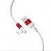Дата кабель USB 2.0 AM to Micro 5P 1.0m 2.4A 90° corner white XO (NB152-M-1-WH)