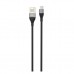 Дата кабель USB 2.0 AM to Micro 5P 1.0m 2.1A double-side black XO (NB188-M-1-BK)