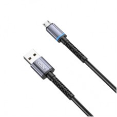 Дата кабель USB 2.0 AM to Micro 5P 1.0m 2.4A black XO (NB215-M-BK)