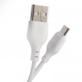 Дата кабель USB 2.0 AM to Micro 5P 1.0m 2.1A white XO (XO-NB-103-MC-1-WH)