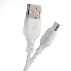 Дата кабель USB 2.0 AM to Micro 5P 1.0m 2.1A white XO (XO-NB-103-MC-1-WH)
