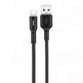 Дата кабель USB 2.0 AM to Micro 5P 1.0m 3A black XO (NB112-M-BK)