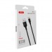 Дата кабель USB 2.0 AM to USB-C 1.0m braided black XO (XO-NB143C1-BK)