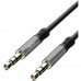 Кабель мультимедійний 3.5mm M to 3.5mm M 1.0m black XO (XO-NB121)
