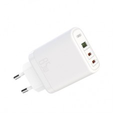 Зарядное устройство XO 2xUSB-C PD65W + 1xUSB 45W white (СE04-WH)