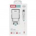Зарядний пристрій XO 1xUSB QC3.0 18W + 2xUSB 2.4A + cable USB-C white (L72-TC-WH)