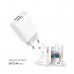 Зарядное устройство XO 2xUSB 2.4A + cable USB to Micro 5P white (L57-M-WH)