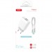 Зарядное устройство XO 2xUSB 2.4A + cable USB to Micro 5P white (L57-M-WH)