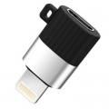 Переходник Lightning M to Micro 5P F black XO (XO-NB149B-BK)