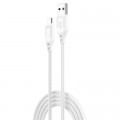 Дата кабель USB 2.0 AM to Micro 5P 1.0m braided white XO (NB235_M_White)
