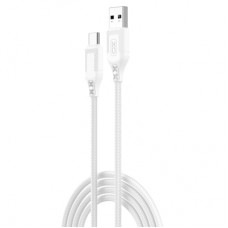Дата кабель USB 2.0 AM to USB-C 1.0m braided white XO (NB235_C_White)