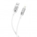 Дата кабель USB 2.0 AM to Lightning 1.0m 6A silicone white XO (NB251_L_White)