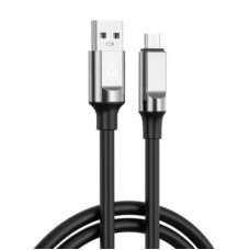 Дата кабель USB 2.0 AM to Micro 5P 1.0m 6A silicone black XO (NB251_M_Black)