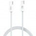 Дата кабель USB-C to USB-C 1.0m 60W white XO (NBQ273_C_White)