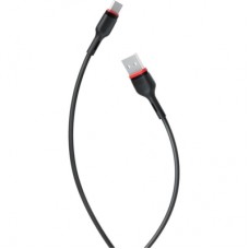 Дата кабель USB 2.0 AM to USB-C 1.0m 2.4A NB-P171 black XO (6920680873685)
