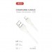 Дата кабель USB 2.0 AM to Lightning 2.0m 2.1A white XO (CB-200UL)