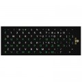 Наклейка на клавиатуру XoKo 48 keys UA/rus green, Latin white (XK-KB-STCK-SM)