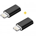Переходник MicroUSB to Lightning AC-005 2 pcs XoKo (XK-AC005-BK2)