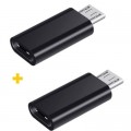 Переходник USB Type-C to MicroUSB AC-020 2 pcs XoKo (XK-AC020-BK2)