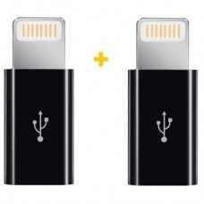 Переходник MicroUSB to Lightning AC-030 2 pcs XoKo (XK-AC030-BK2)