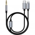 Кабель мультимедийный MH-232 AUX 3.5mm - USB Type-C - Lightning XoKo (XK-MH-232)