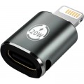 Перехідник AC-015m USB Type-C-Lightning 20W Black XoKo (XK-AC-015m)