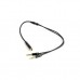 Кабель мультимедійний 3.5mm F to 2x3.5mm M 0.4m (4pin) black XoKo (AC-009)