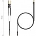 Кабель мультимедійний 3.5mm F to 2x3.5mm M 0.4m (4pin) black XoKo (AC-009)