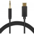 Кабель мультимедійний USB-C to 3.5mm M 1.0m black XoKo (AUX-002-BK)