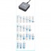 Зарядное устройство XoKo 1xUSB-С PD100W + 1xUSB-С PD45W + 2xUSB-С PD20W + 2xUSB QC18W 220W GaN (QC-220)