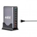 Зарядное устройство XoKo 2xUSB-С PD100W + 3xUSB-С PD65W + 3xUSB QC18W 440W GaN (QC-400)