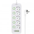 Мережевий фільтр живлення XoKo XK-SP-5-2-1-WH