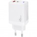 Зарядний пристрій XoKo 1xUSB-C PD45W + 1xUSB QC3.0 GaN white (XK-QC-450)