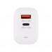 Зарядний пристрій XoKo 1xUSB-C PD45W + 1xUSB QC3.0 GaN white (XK-QC-450)