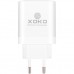 Зарядний пристрій XoKo 1xUSB-C PD65W + 1xUSB QC3.0 GaN white (XK-QC-620)