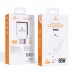 Зарядний пристрій XoKo 1xUSB-C PD65W + 1xUSB QC3.0 GaN white (XK-QC-620)