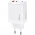 Зарядний пристрій XoKo 1xUSB-C PD65W + 1xUSB QC3.0 GaN white (XK-QC-620)