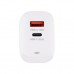 Зарядний пристрій XoKo 1xUSB-C PD65W + 1xUSB QC3.0 GaN white (XK-QC-620)