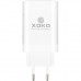 Зарядний пристрій XoKo 2xUSB-C PD65W + 1xUSB QC3.0 GaN white (XK-QC-630)